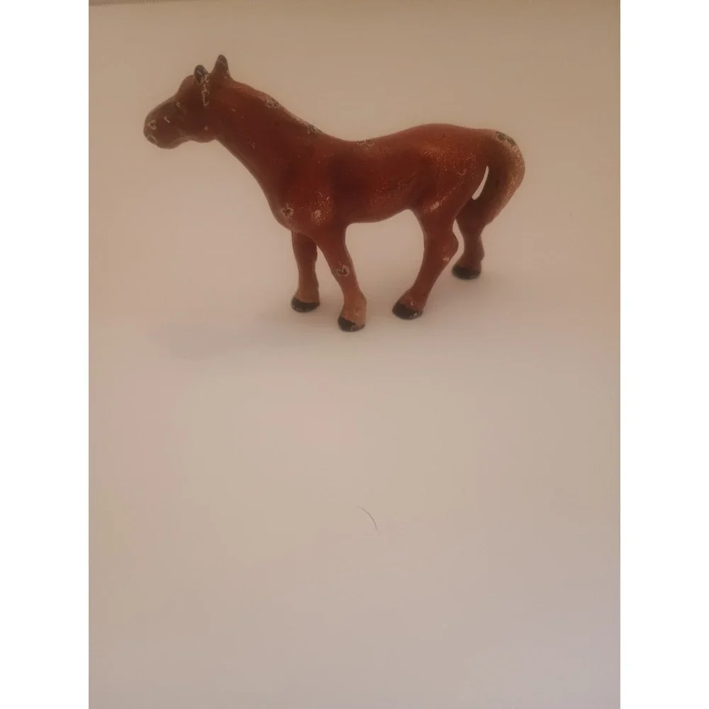 Cast Pot Metal Western Mini Horse Figurine Vintage 50s-60s Carnival Prize, 3